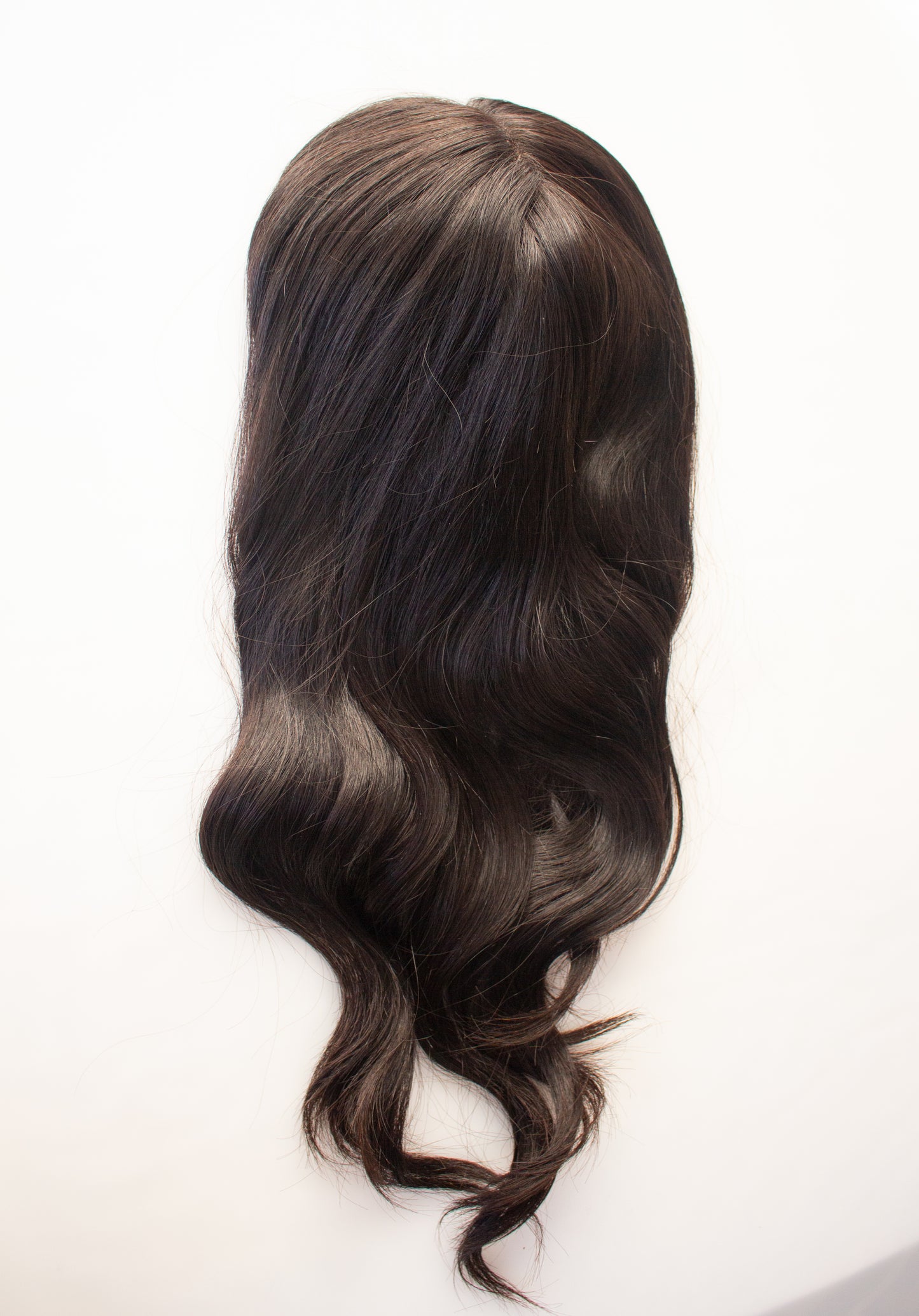 14 inches Swiss Lace Large Dark Brown by Bimz Hair - Top
