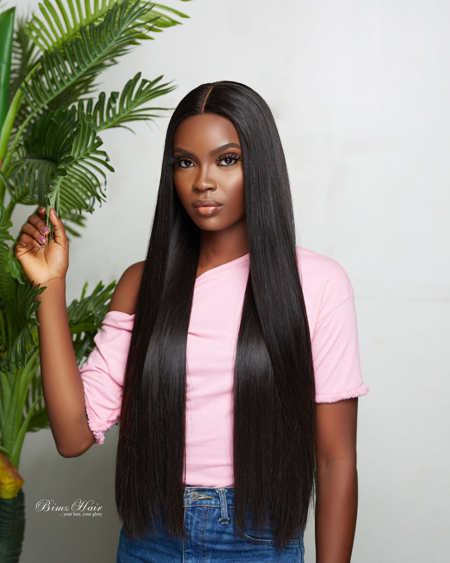 Elin Silky Long 26 Inches 2X6 Lace Straight
