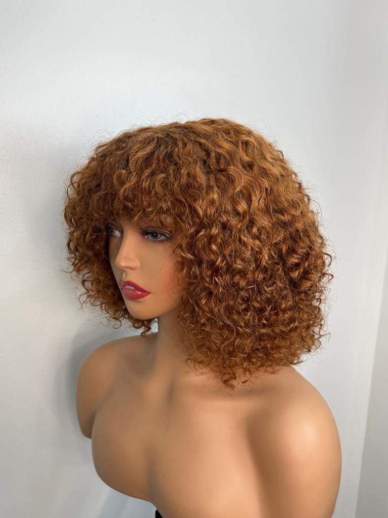 Leila Curly Full Fringe