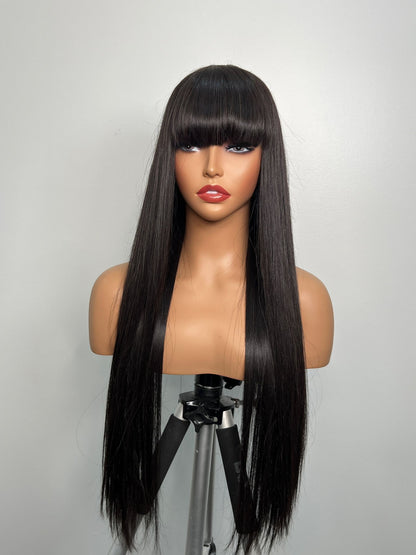 Elin Silky 24 Inches Fringe Silky Straight Fringe Wig