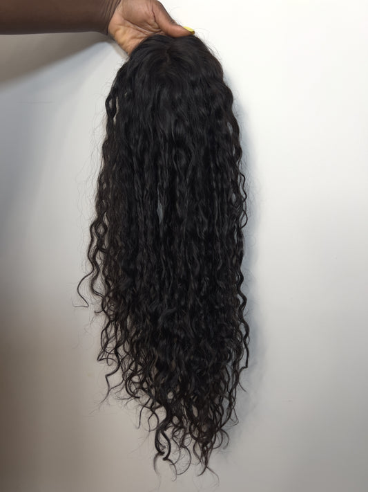 20 Inches Deep Curly Large Topper - Dark Brown