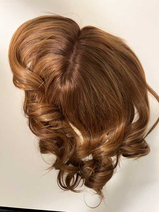  14 Inches Medium Topper - Light Brown by Bimz Hair - Top