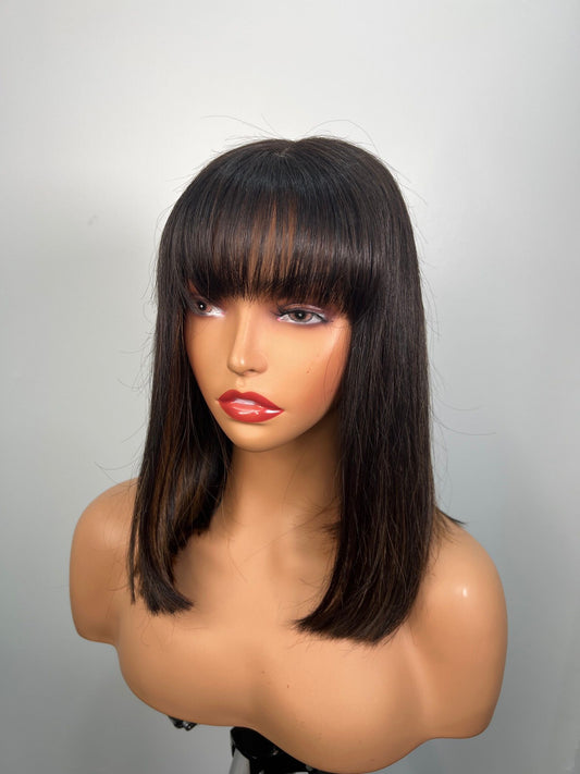 Lily Silky Fringe 12 Inches with a 4x4 Closure