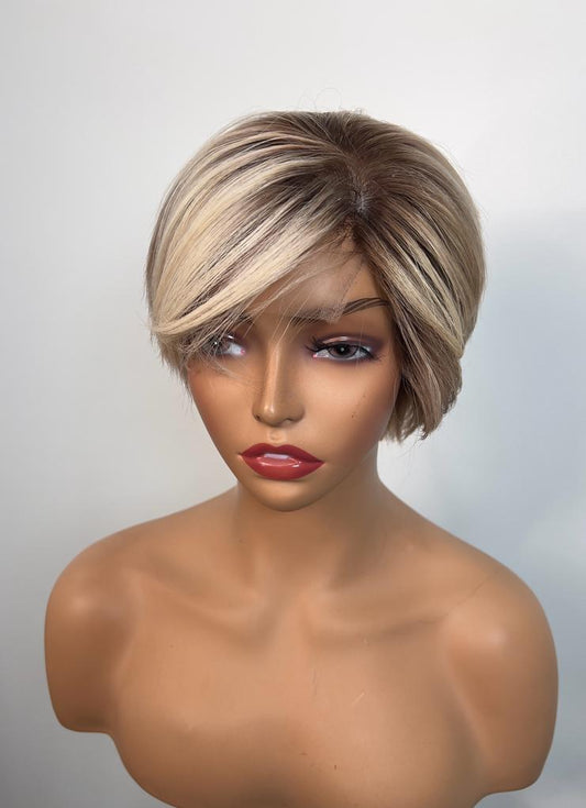 Pixie Edgy Cut in Ash Blonde Wig