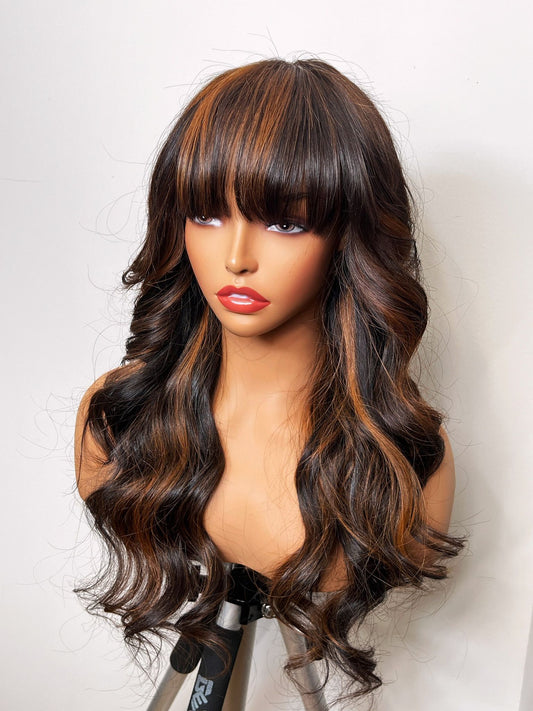 Ruby Butterfly Fringe 18 Inches