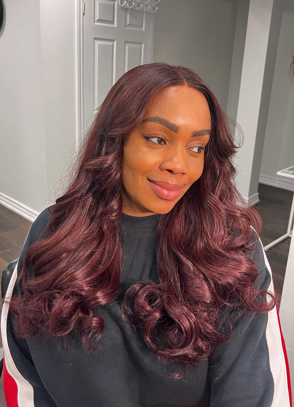 Ruby Waves 20 Inches 6x6 Closure 300grams Auburn