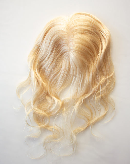 12 Inches Swiss Lace Blonde - Medium by Bimz Hair - Top